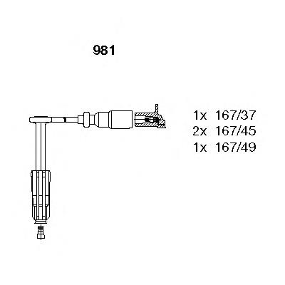 Провода зажигания Bremi 981 цена, от 43.89 USD
