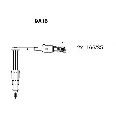 9A16 Bremi fios de alta voltagem, kit