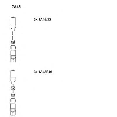 7A15 Bremi fios de alta voltagem, kit