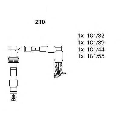 Высоковольтные провода 210 Bremi