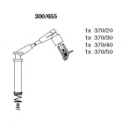 300655 Bremi fios de alta voltagem, kit