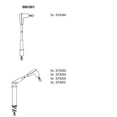 300-501 Bremi fios de alta voltagem, kit