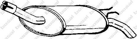 BS853541 Bosal silenciador, parte central