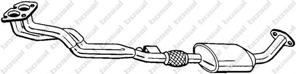 17601 Edex tubo de admissão dianteiro (calças do silenciador)