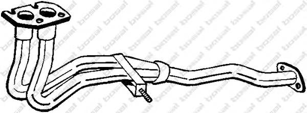 802435 Bosal tubo de admissão dianteiro (calças do silenciador)