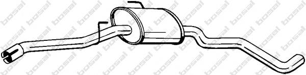 852244 Opel silenciador, parte central