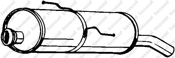 190-601 Bosal глушитель, задняя часть