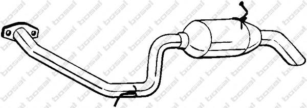 BS228163 Bosal silenciador, parte traseira