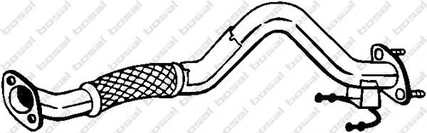 Труба приемная (штаны) глушителя передняя на Volkswagen Jetta IV 