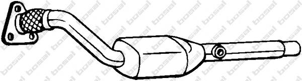 Tubo de admissão dianteiro (calças) do silenciador para Renault Megane (BM0, CM0)