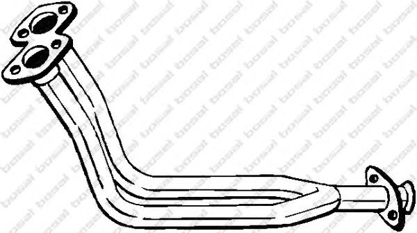 Tubo de admissão dianteiro (calças) do silenciador para Skoda Felicia (791, 6U1)