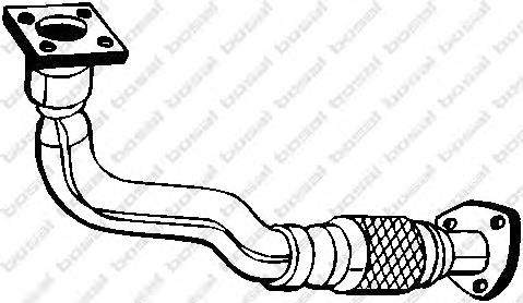 753-175 Bosal tubo de admissão dianteiro (calças do silenciador)