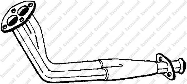 Tubo de admissão dianteiro (calças) do silenciador para Seat Ibiza (021A)