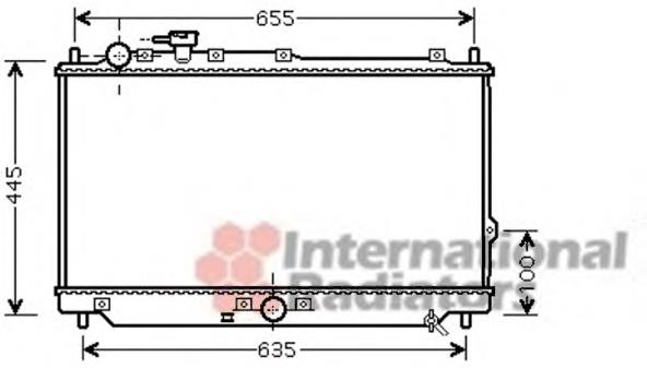 0K2C615200 Hyundai/Kia radiador de esfriamento de motor