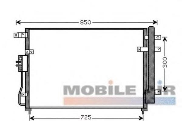 83005111 VAN Wezel radiador de aparelho de ar condicionado