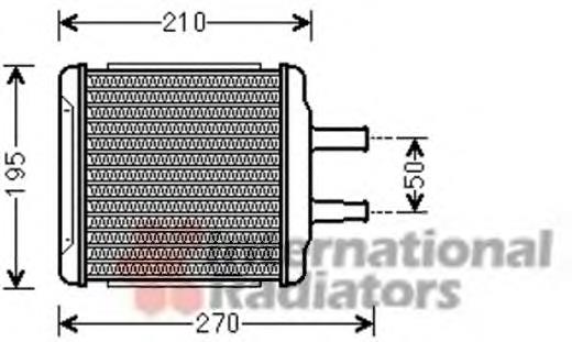 81006088 VAN Wezel radiador de forno (de aquecedor)
