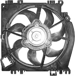 4331747 VAN Wezel difusor do radiador de esfriamento, montado com motor e roda de aletas