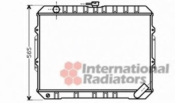 Radiador de esfriamento de motor 32002187 VAN Wezel