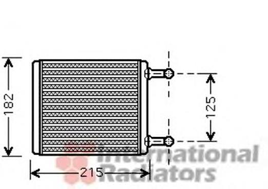 Radiador traseiro de forno (de aquecedor) para Mercedes Vito (639)