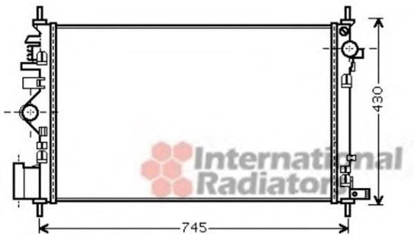 37002469 VAN Wezel radiador de esfriamento de motor