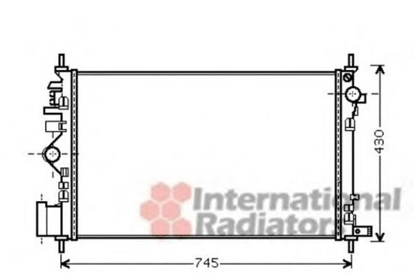 Radiador de esfriamento de motor 37002471 VAN Wezel