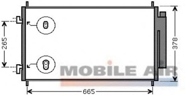 Конденсатор кондиционера VAN Wezel 25005214 цена, от 79.91 USD