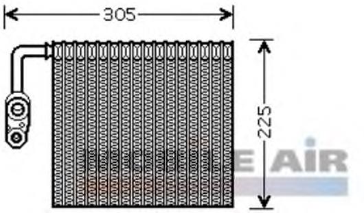 1800V426 VAN Wezel vaporizador de aparelho de ar condicionado