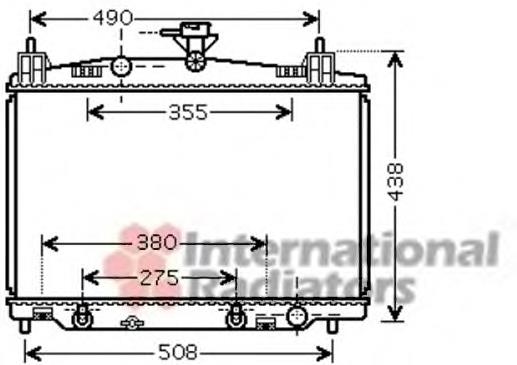 27002212 VAN Wezel radiador de esfriamento de motor