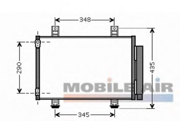 52005087 VAN Wezel radiador de aparelho de ar condicionado