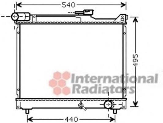 Radiador de esfriamento de motor 52002106 VAN Wezel