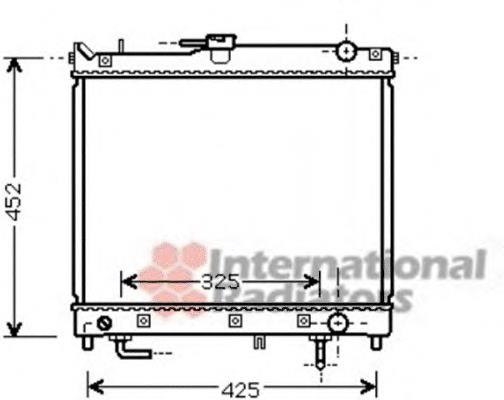 52002109 VAN Wezel radiador de esfriamento de motor