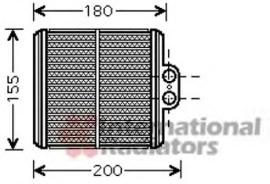 Radiador de forno (de aquecedor) 52006093 VAN Wezel