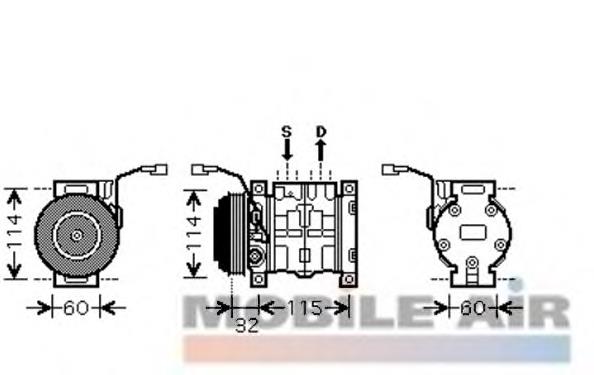 9520065DH0000 Suzuki compressor de aparelho de ar condicionado