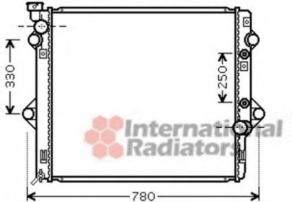 53002478 VAN Wezel radiador de esfriamento de motor