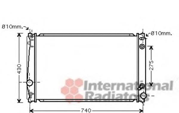 53002420 VAN Wezel radiador de esfriamento de motor