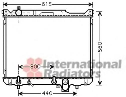 52002097 VAN Wezel radiador de esfriamento de motor