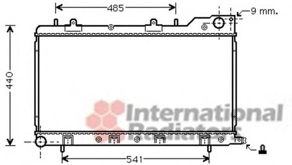 45111SA020 Subaru radiador de esfriamento de motor