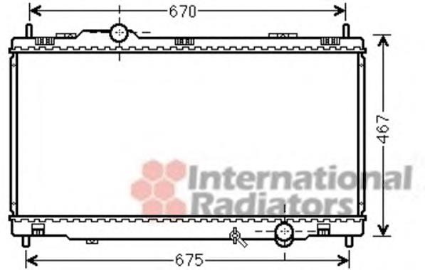 53002495 VAN Wezel radiador de esfriamento de motor