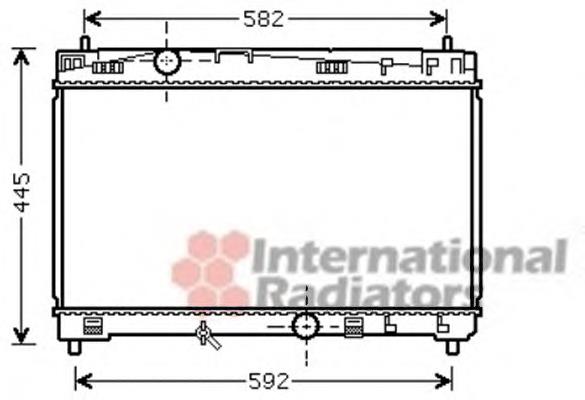 Radiador de esfriamento de motor 53002489 VAN Wezel