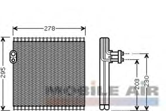 Vaporizador de aparelho de ar condicionado 5300V485 VAN Wezel