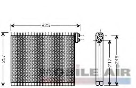 Vaporizador de aparelho de ar condicionado 5300V484 VAN Wezel