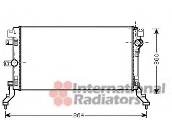 43002418 VAN Wezel radiador de esfriamento de motor