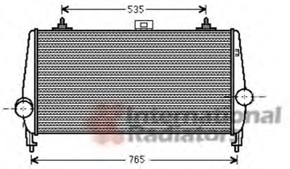 40004338 VAN Wezel radiador de intercooler