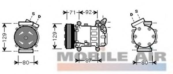 4300K401 VAN Wezel compressor de aparelho de ar condicionado