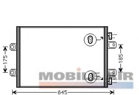 Radiador de aparelho de ar condicionado 43005406 VAN Wezel