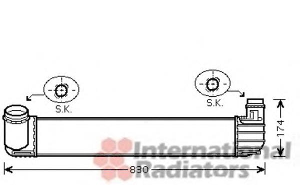 43004413 VAN Wezel radiador de intercooler