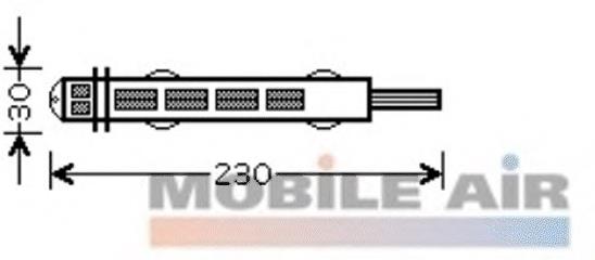 4300D431 VAN Wezel tanque de recepção do secador de aparelho de ar condicionado