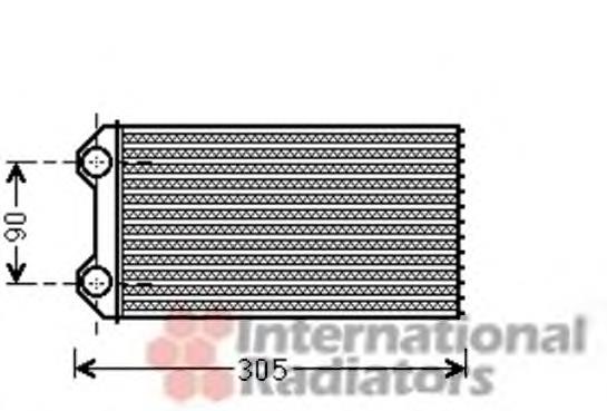 43006439 VAN Wezel radiador de forno (de aquecedor)