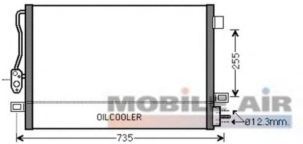 07005100 VAN Wezel radiador de aparelho de ar condicionado