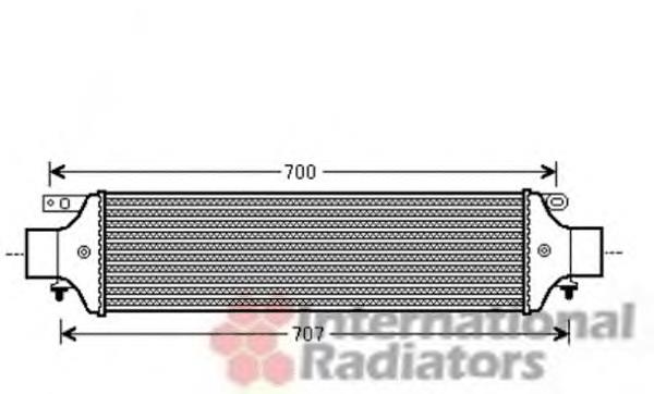 Radiador de intercooler 17004364 VAN Wezel